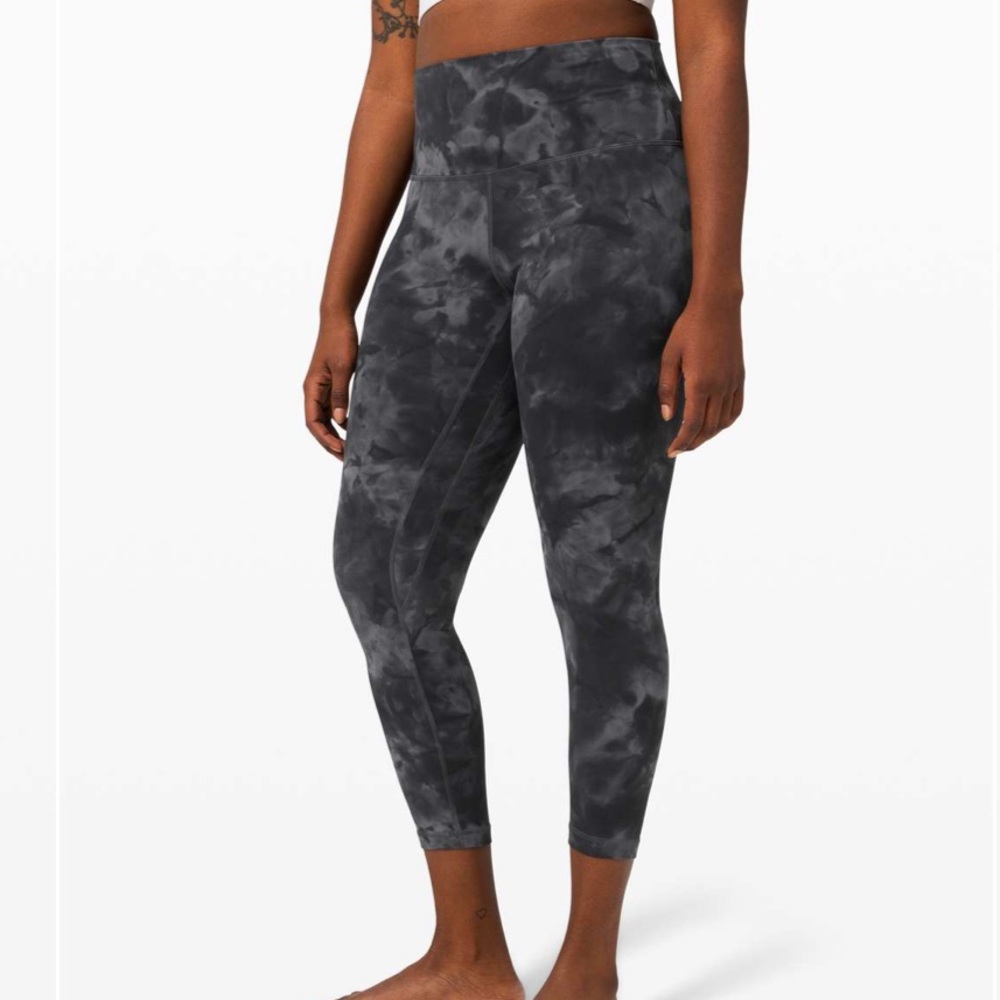 Lululemon Align Pant 25” Diamond Dye Pitch Grey Graphite Grey size 6